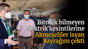 Bitmek bilmeyen elektrik kesintilerine Akmeşeliler isyan bayrağını çekti